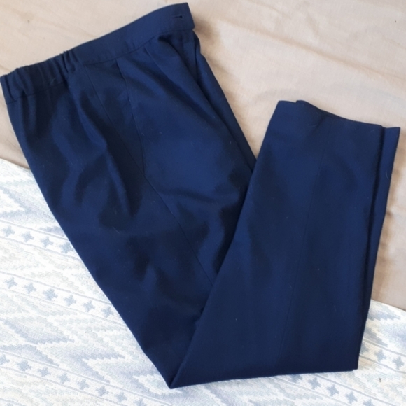 Vintage | Wool High Waisted Tapered Pleated Pants - Picture 2 of 5